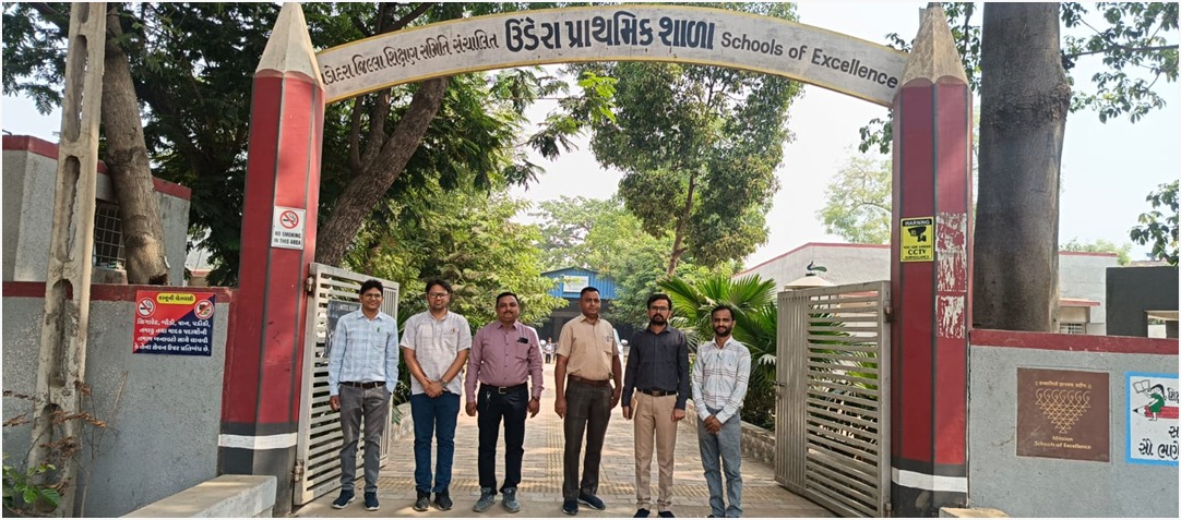 સક્ષમ શાળા કાર્યક્રમ અંતર્ગત સ્ટેટ રિસોર્સ પર્સને વડોદરા જિલ્લાની પ્રાથમિક શાળાઓની લીધી મુલાકાત