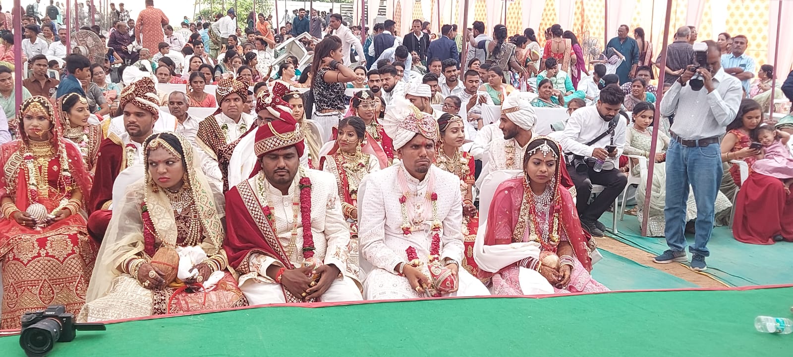 અખિલ વિશ્વ ગાયત્રી પરિવાર દ્વારા સામુહિક લગ્ન સંસ્કાર યોજાયા 