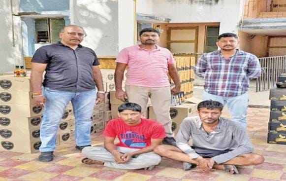 વાસદ પોલીસે વિદેશી દારૂ તથા ટ્રક મળી ૮૫ લાખ ઉપરાંતનો મુદ્દામાલ જપ્ત કર્યો