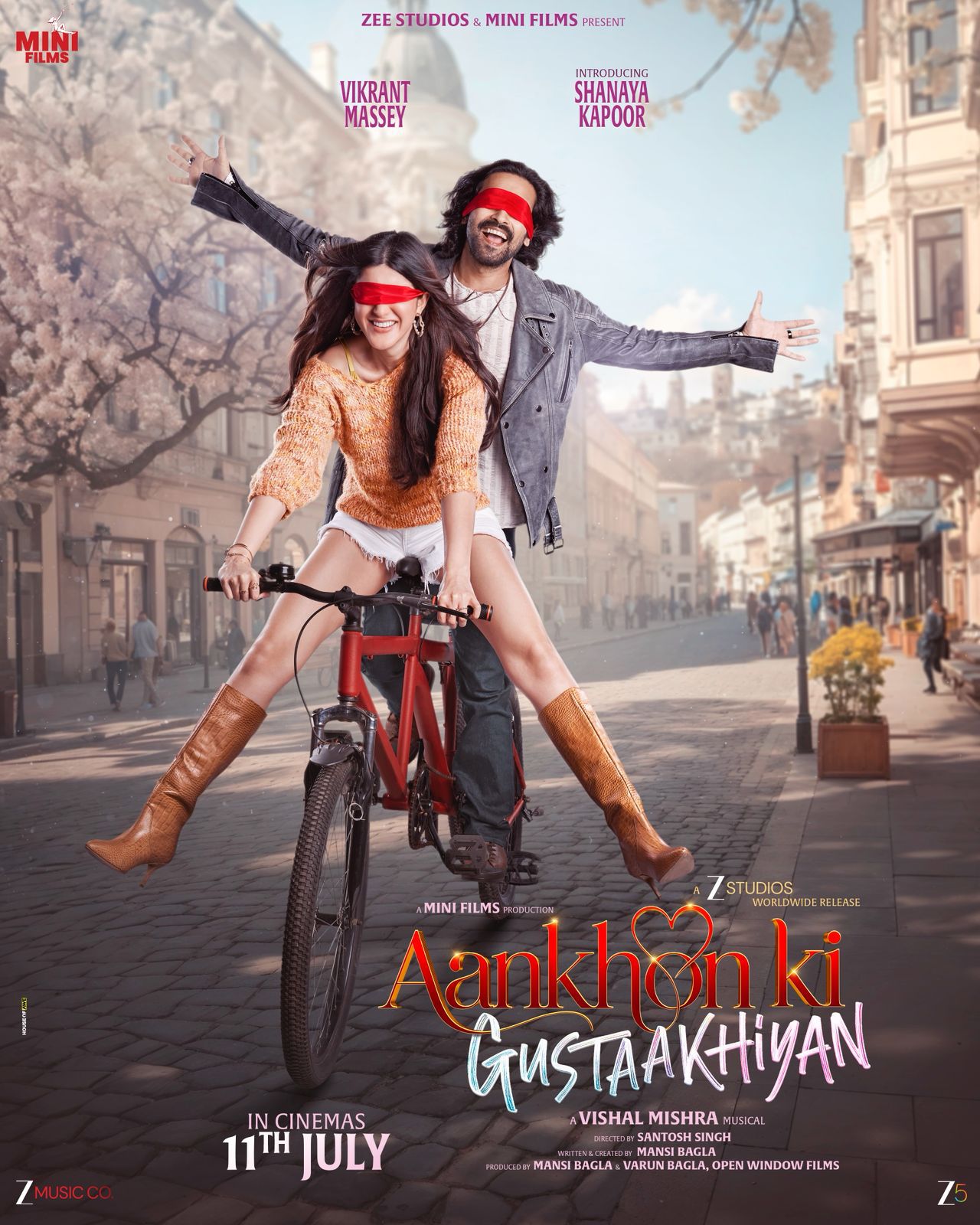 આંખો કી ગુસ્તાખિયા : વિક્રાંત મેસી અને શનાયા કપૂર નવા પોસ્ટરમાં દેખાયો મસ્ત અને બેફિકર પ્રેમ