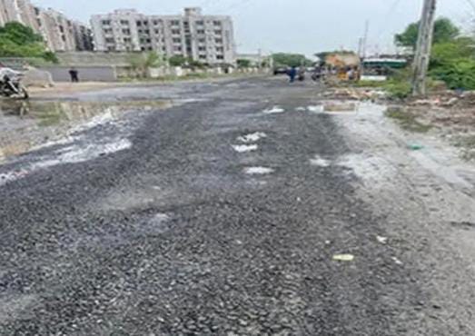 ગોરવા પંચવટીથી કોયલી સુધીનો ઔદ્યોગિક માર્ગ ધોવાઈ ગયો