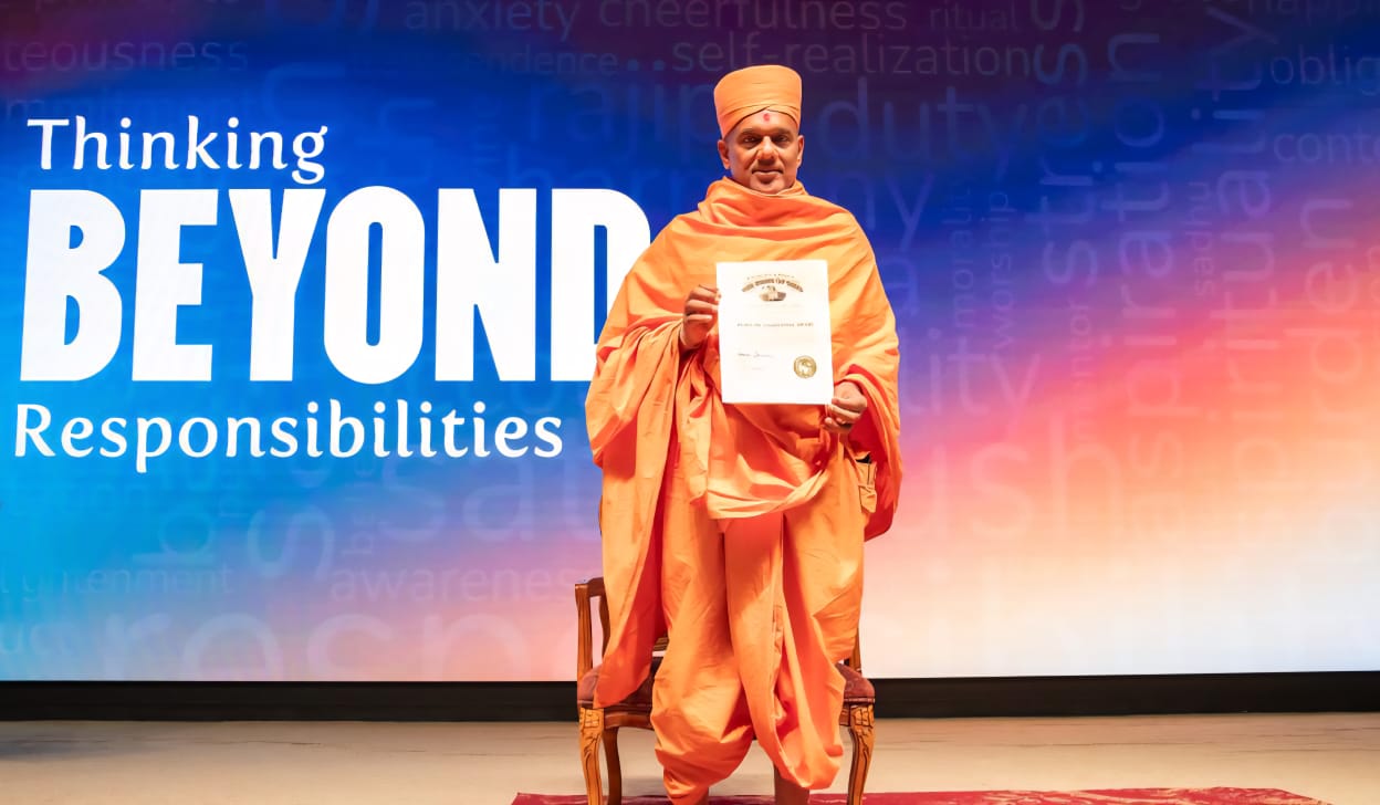 બી એ પી એસ સ્વામિનારાયણ મંદિર અટલાદરાના પૂજ્ય ડો. જ્ઞાનવત્સલ સ્વામીજીનું ઉત્તર અમેરિકામાં ઠેર ઠેર બહુમાન