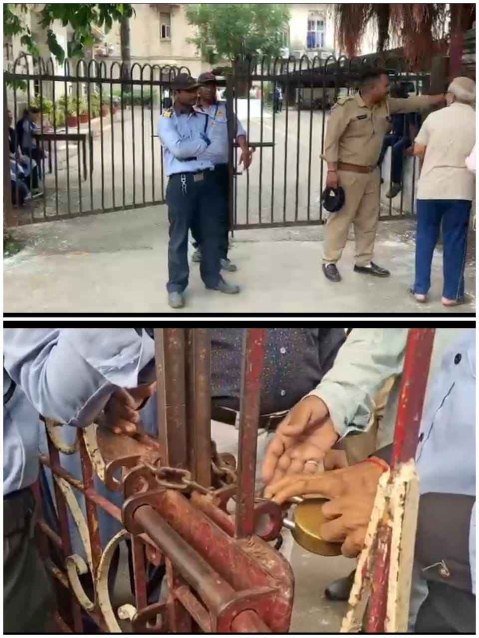 જન આક્રોશને જોઈને, પાલિકાની વડી કચેરીના મેઈન ગેટ ઉપર તાળાબંધી કરવાની ફરજ પડી