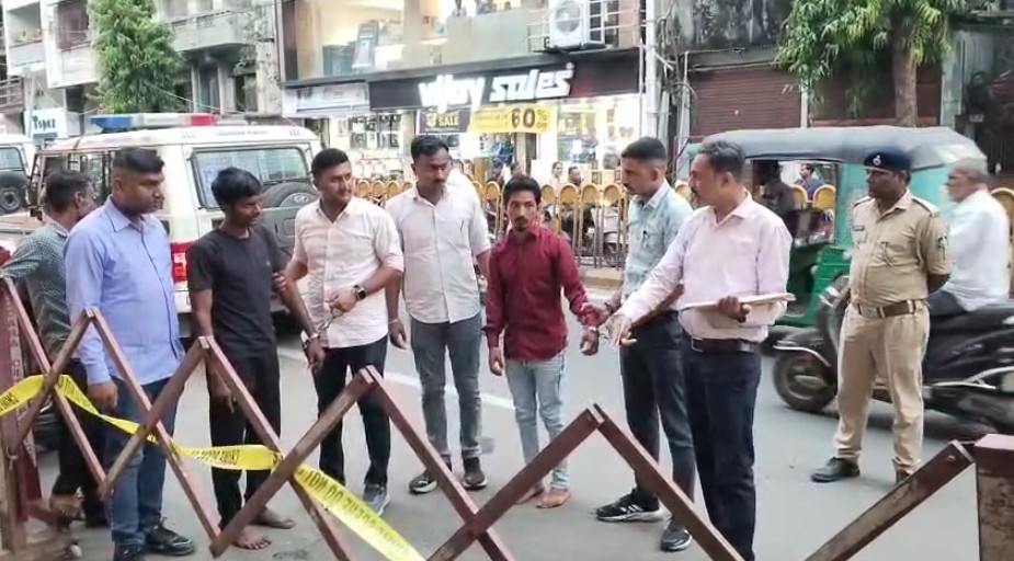 રાવપુરા કોઠી રોડ થયેલી હત્યાની ઘટનાનું રીકન્સ્ટ્રકસન કરાવ્યું