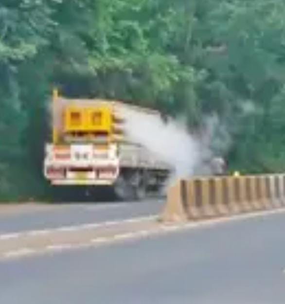 ટ્રક માં સિલિન્ડરો  ભરેલા ગેસ લિકેજ થતા અફરાતફરી સર્જાઈ 