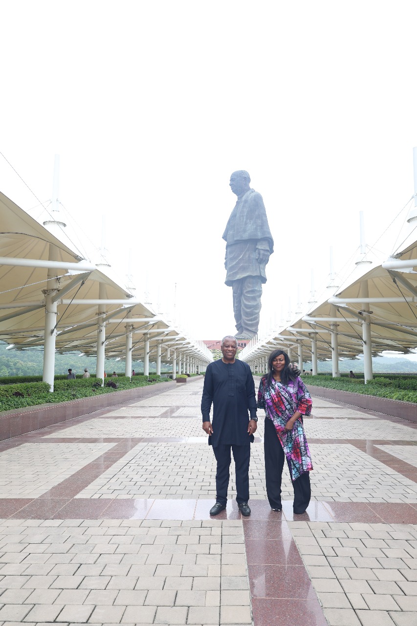 નાઈજીરીયાના પૂર્વ વિદેશમંત્રી જેફ્રી ઓન્યેમાની સ્ટેચ્યુ ઓફ યુનિટીની યાદગાર મુલાકાત