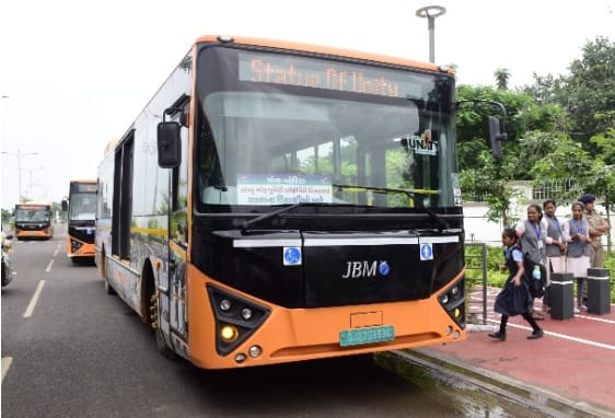 સ્ટેચ્યુ ઓફ યુનિટી વિસ્તારના 19 ગામના વિદ્યાર્થીઓ માટે ઈ-બસ સેવા