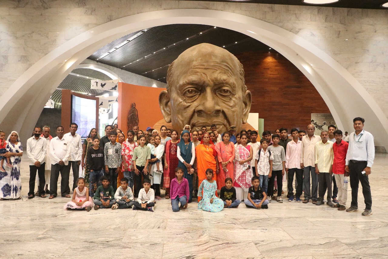 સ્ટેચ્યુ ઓફ યુનિટી વિસ્તારના ૧૯ ગામોના નાગરિકો માટે પ્રેરણા પ્રવાસ બન્યો યાદગાર અનુભવ