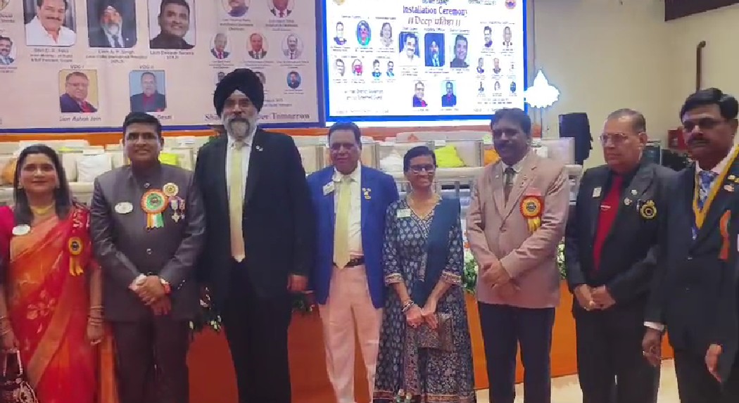 આજે લાયન્સ કલબના ડિસ્ટ્રિક્ટ ગવર્નર લાયન દીપક સુરાણા અને તેમની કેબિનેટ ટીમનો ઇન્સ્ટોલેશન સમારંભ યોજાયો