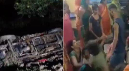 કાવડિયાઓની  પીકઅપ વાન નદીમાં ખાબકી : પાંચ યાત્રાળુઓના મોત