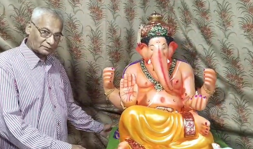 લક્ષ્મી વિલાસ પેલેસના ગણેશજીની મૂર્તિને આખરી ઓપ આપવામાં આવી  