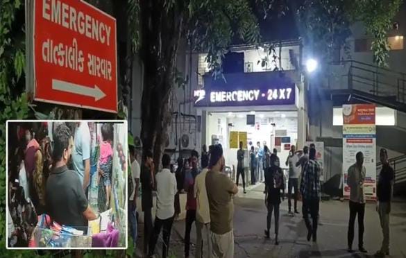 નવસારીમાં ગણેશ મૂર્તિ લાવતી વખતે 7 લોકોને કરંટ લાગ્યો બેના કરુણમોત