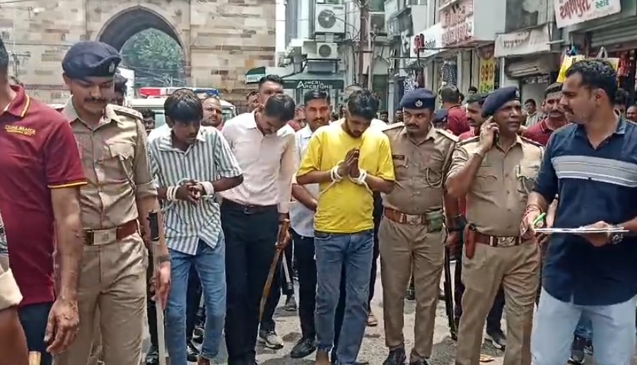 શ્રીજીની આગમન યાત્રા પર ઈંડુ ફેંકવાની ઘટનાનું રીકન્સ્ટ્રક્શન કરાયું 