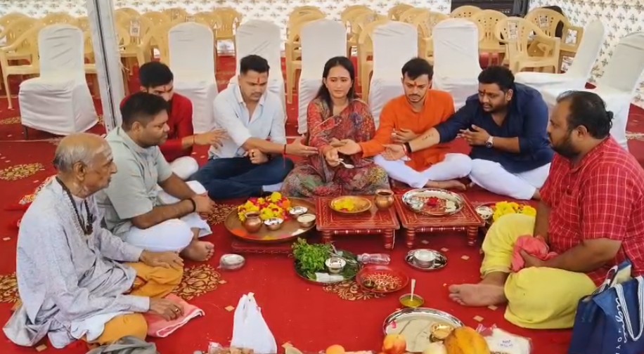 નવલખી મેદાન ખાતે વડોદરા નવરાત્રી ગરબાનું ભૂમિ પૂજન 