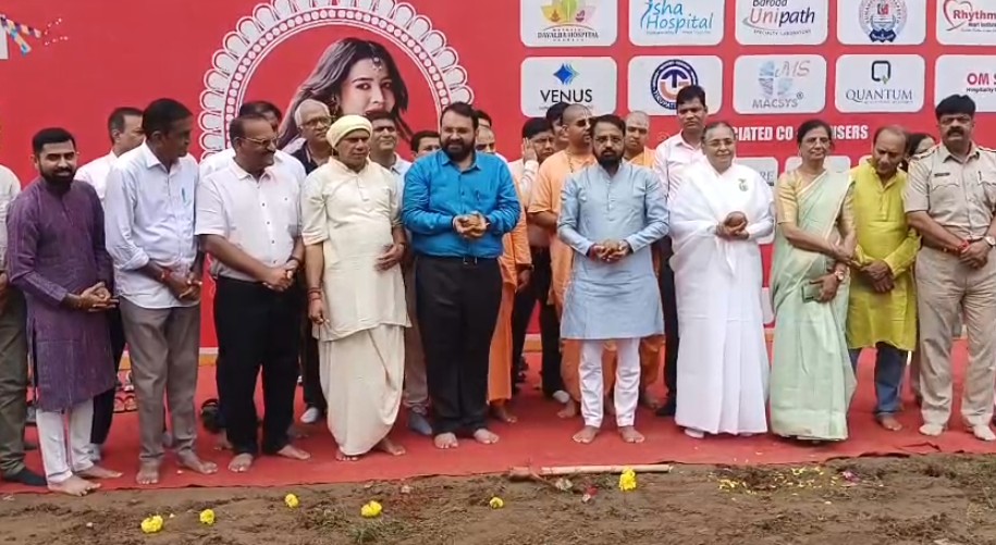 વડોદરામાં ઈન્ડિયન મેડિકલ એસોસિએશન વડોદરા દ્વારા ગરબા મહોત્સવનું ભૂમિ પૂજન