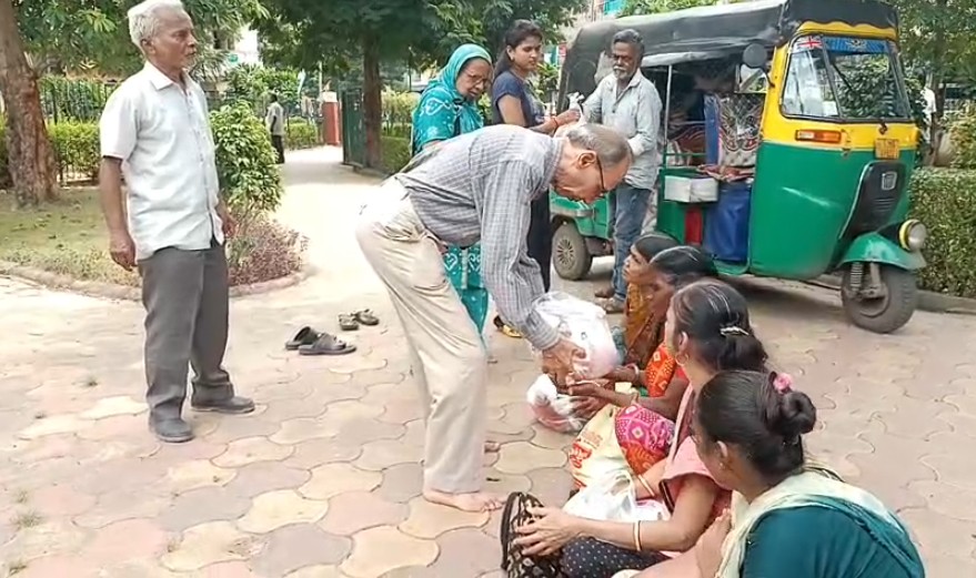 વડોદરામાં કિરીટભાઈ જોશીનો અનોખો જન્મદિવસ – અંધજન અને દિવ્યાંગ ભાઈબહેનો સાથે સેવાભાવે ઉજવણી