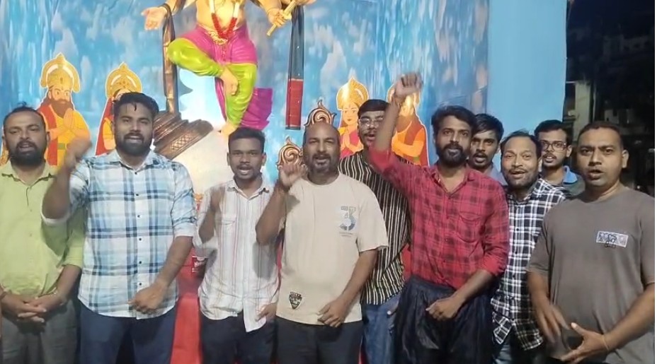 સાંઈ એકતા યુવક મંડળ દ્વારા શ્રીજીને અન્નકૂટ ધરવામાં આવ્યો