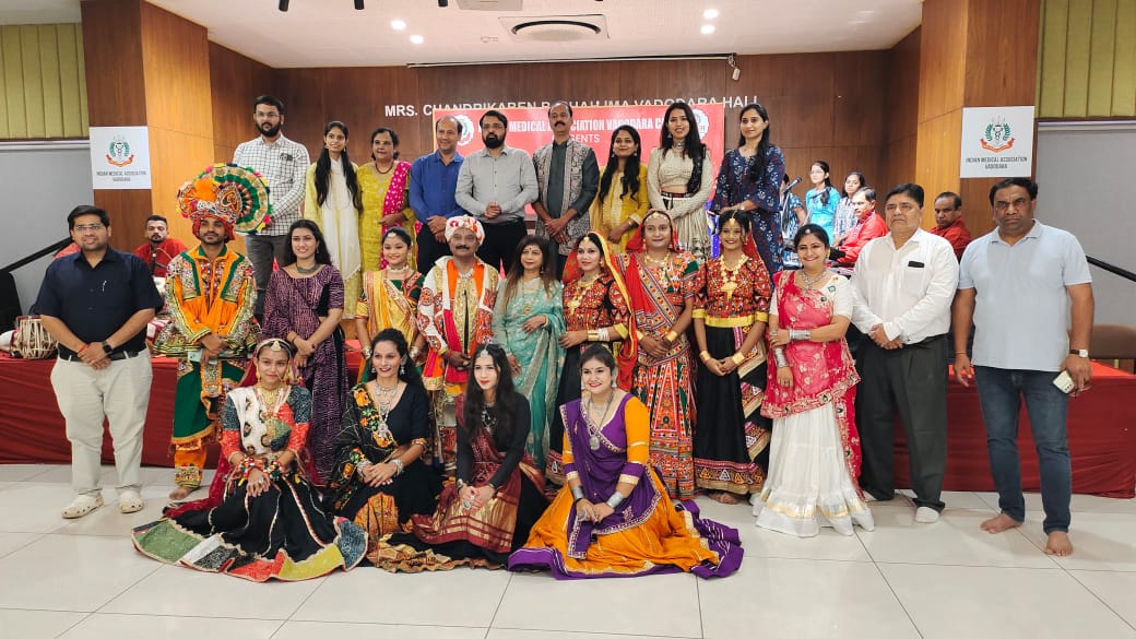 આઇએમએ વડોદરા દ્વારા બ્રાન્ડ એમ્બેસેડર ખેલૈયાઓ સાથે ગરબા યોજાયા