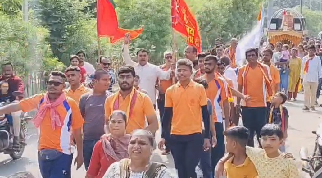 સોખડાખુર્દ ગામથી અંબાજી પગપાળા સંઘ રવાના