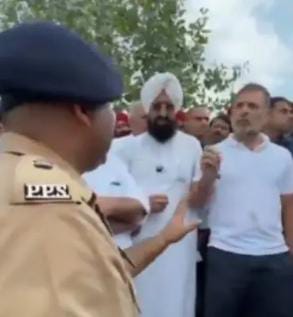 પૂરગ્રસ્ત પંજાબમાં રાહુલ ગાંધીને પોલીસે રોક્યા