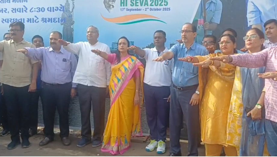 મહાનગરપાલિકા દ્વારા સ્વચ્છતા હી સેવા, એક દિવસ એક કલાક, એક સાથે સ્વચ્છતા માટે શ્રમદાનનું આયોજન