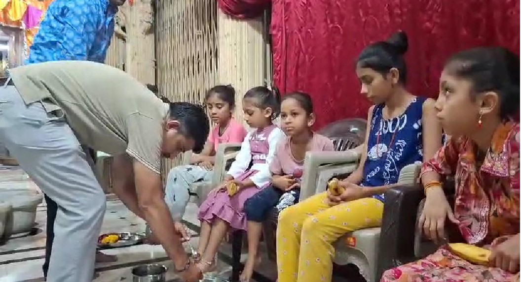 હનુમાન ચાલીસા પાઠ અને દીકરી પૂજનથી મંદિરમાં ગુંજ્યા ભક્તિરસ