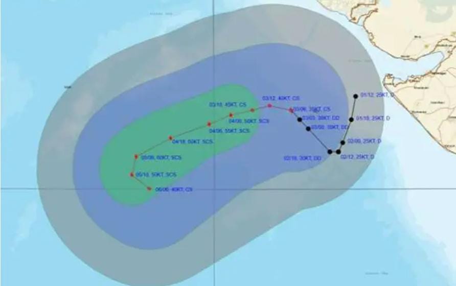 અરબ સાગરમાં વર્ષ 2025નું પહેલું સાયક્લોનિક શક્તિ સક્રિય