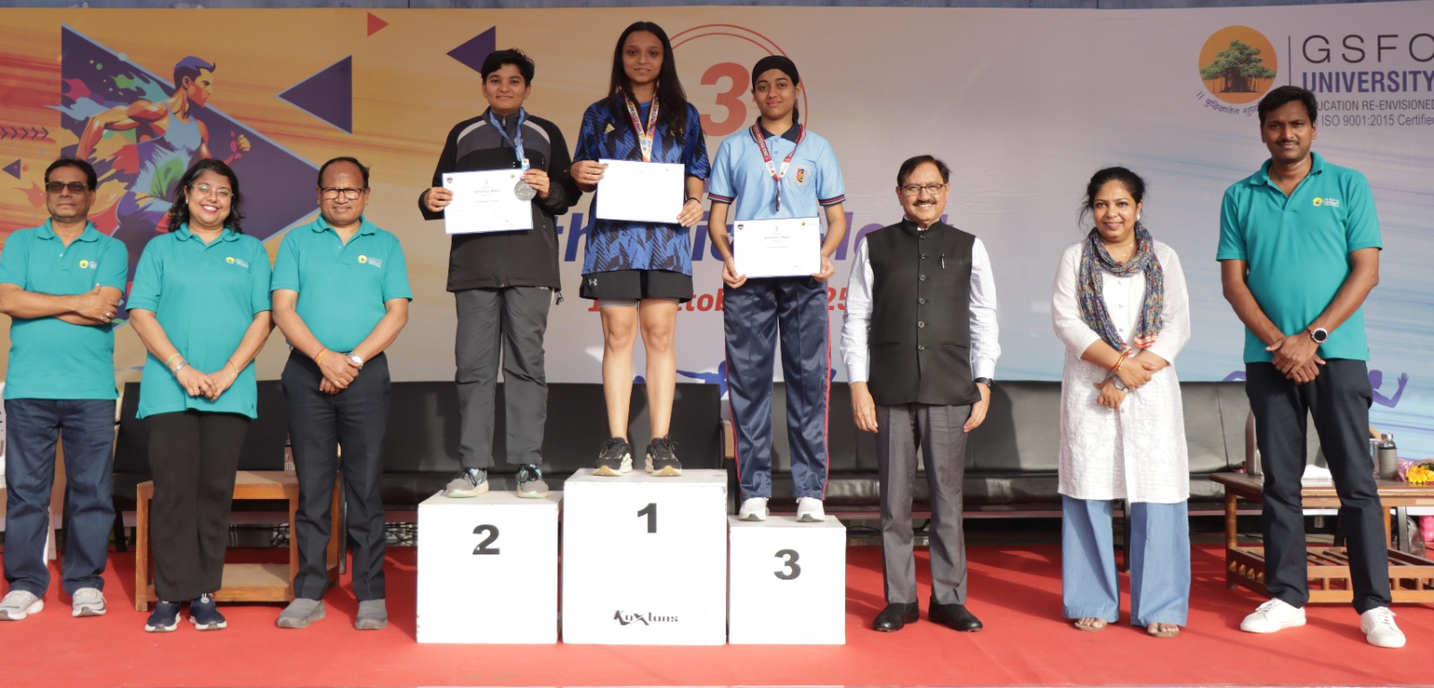 GSFC યુનિવર્સિટી દ્વારા એથ્લેટિક્સમીટનું આયોજન