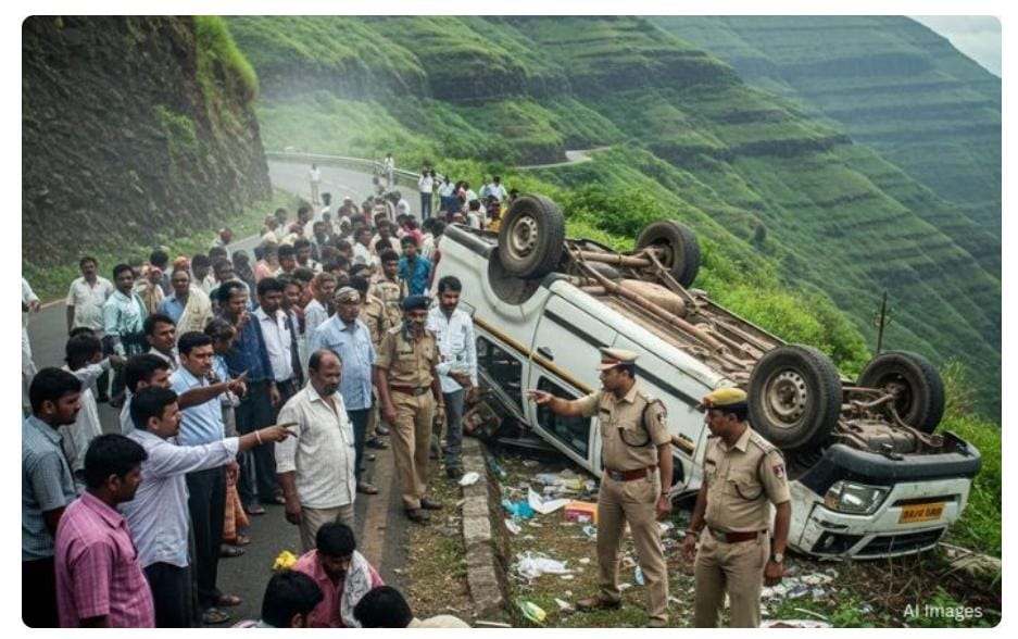 ચાંદશાલી ઘાટ પર પિકઅપ વાહન કાબૂ ગુમાવીને ખીણમાં પલટી મારી જતાં આઠ લોકોના કરૂણ મોત