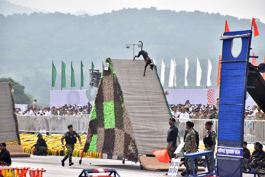 રાષ્ટ્રીય એકતા દિવસ પરેડમાં સ્વદેશી શ્વાનોનું અદ્દભુત ગૌરવનું પ્રદર્શન