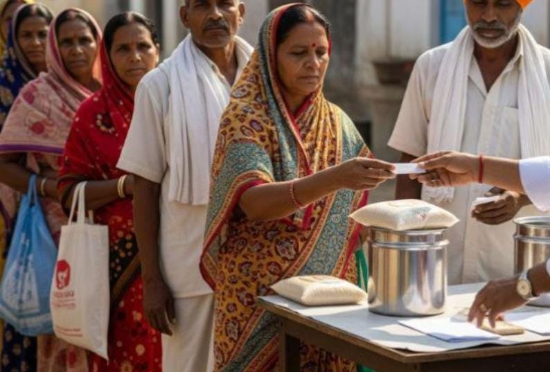 ગુજરાતમાં ગરીબ પરિવારોની સંખ્યામાં વધારો 3.65 કરોડ લોકો વ્યાજબી ભાવની દુકાને મફત અને સસ્તુ અનાજ મેળવવા મજબૂર