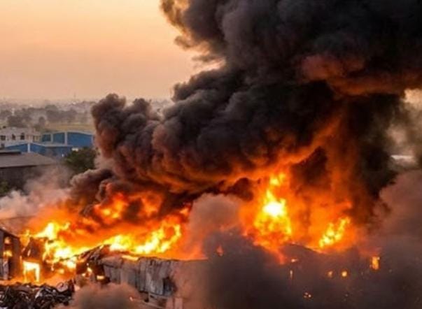 બારડોલી વિસ્તારમાં આવેલા 11થી વધુ ભંગારના ગોડાઉનમાં અચાનક ભીષણ આગ
