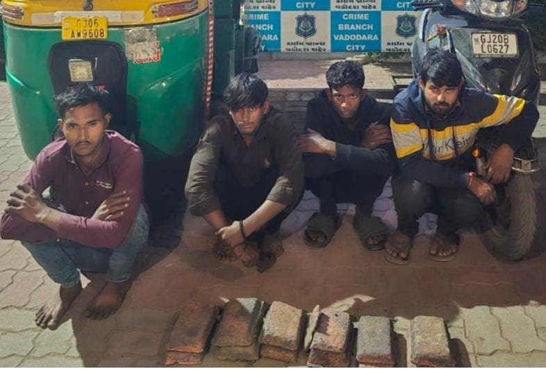 બંધ ફેક્ટરી પર નજર રાખી તેમાં ચોરી કરનાર ગેંગના ચાર સાગરીતોને પોલીસે ઝડપી પાડ્યા