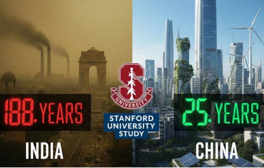 સ્ટેનફોર્ડ યુનિવર્સિટીનો ચોંકાવનારો ઘટસ્ફોટ : સંપૂર્ણ સ્વચ્છ હવા મેળવવામાં ભારતને 188 વર્ષ લાગશે