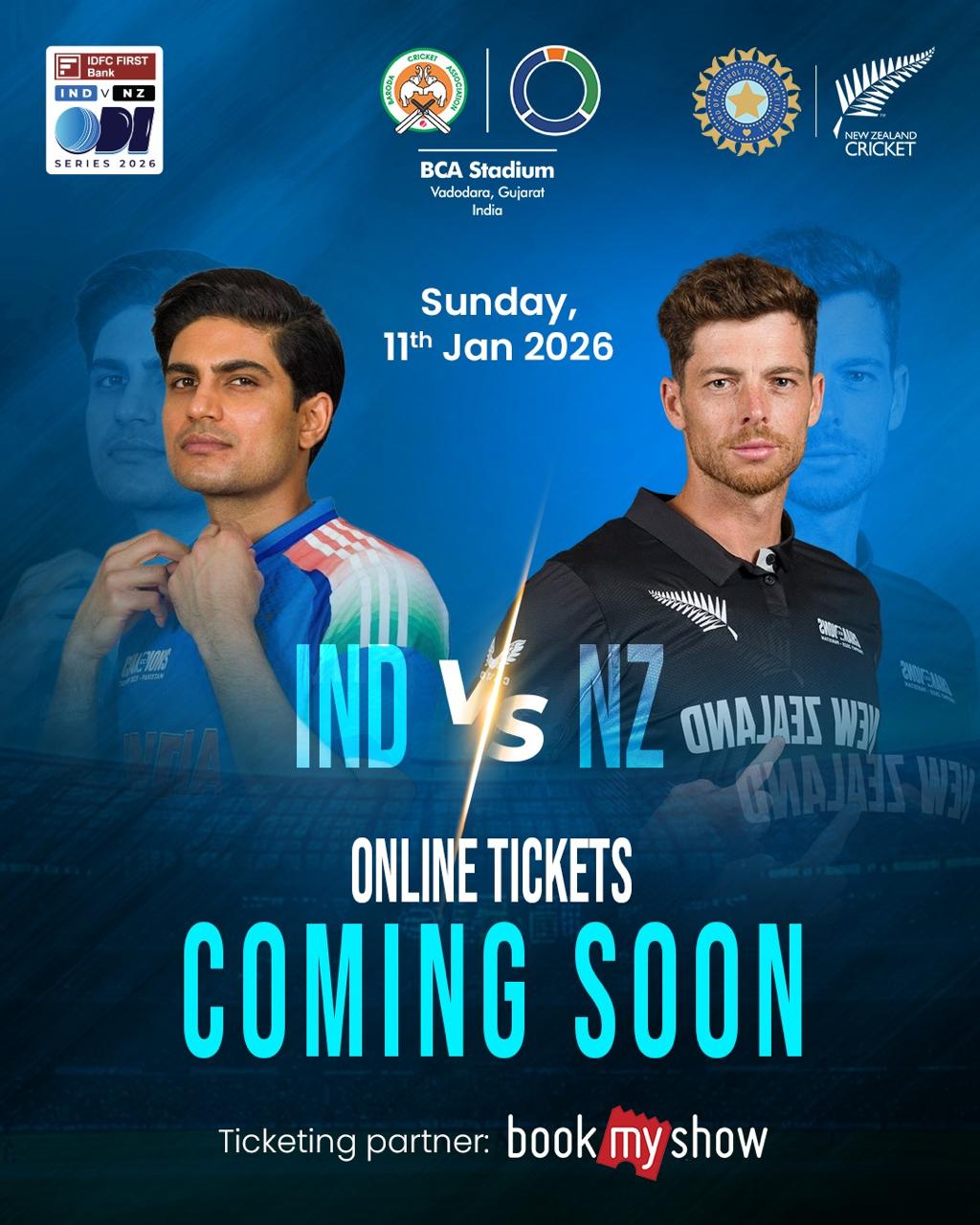 ઇન્ટરનેશનલ વનડે ક્રિકેટ મેચને લઇને કેટલાક ઓનલાઇન વેબસાઇટ પરથી બુકિંગની જાહેરાત મુદ્દે બરોડા ક્રિકેટ એસોસિયેશન દ્વારા ખુલાસો 