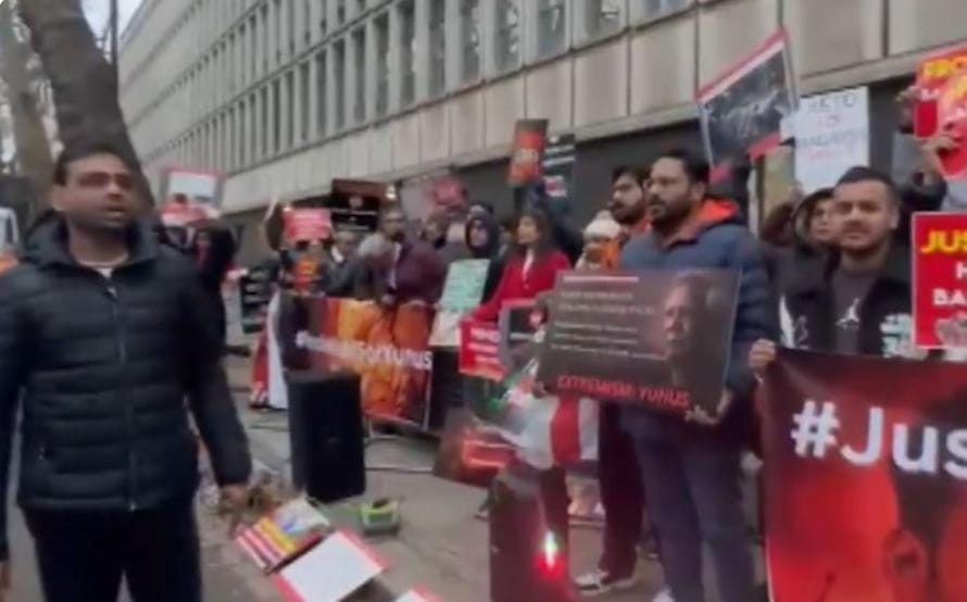 લંડનમાં દેખાવો કરતાં હિન્દુઓ સામે ખાલિસ્તાનીઓ રસ્તે ઉતર્યા