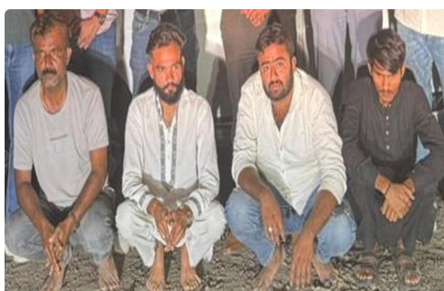 ભરૂડી ટોલનાકા પાસેથી એસઓજીએ રૂા.૯ લાખનાં મેફેડ્રોન ડ્રગ્સનાં જથ્થાં સાથે ચાર શખ્સોને ઝડપી લીધા