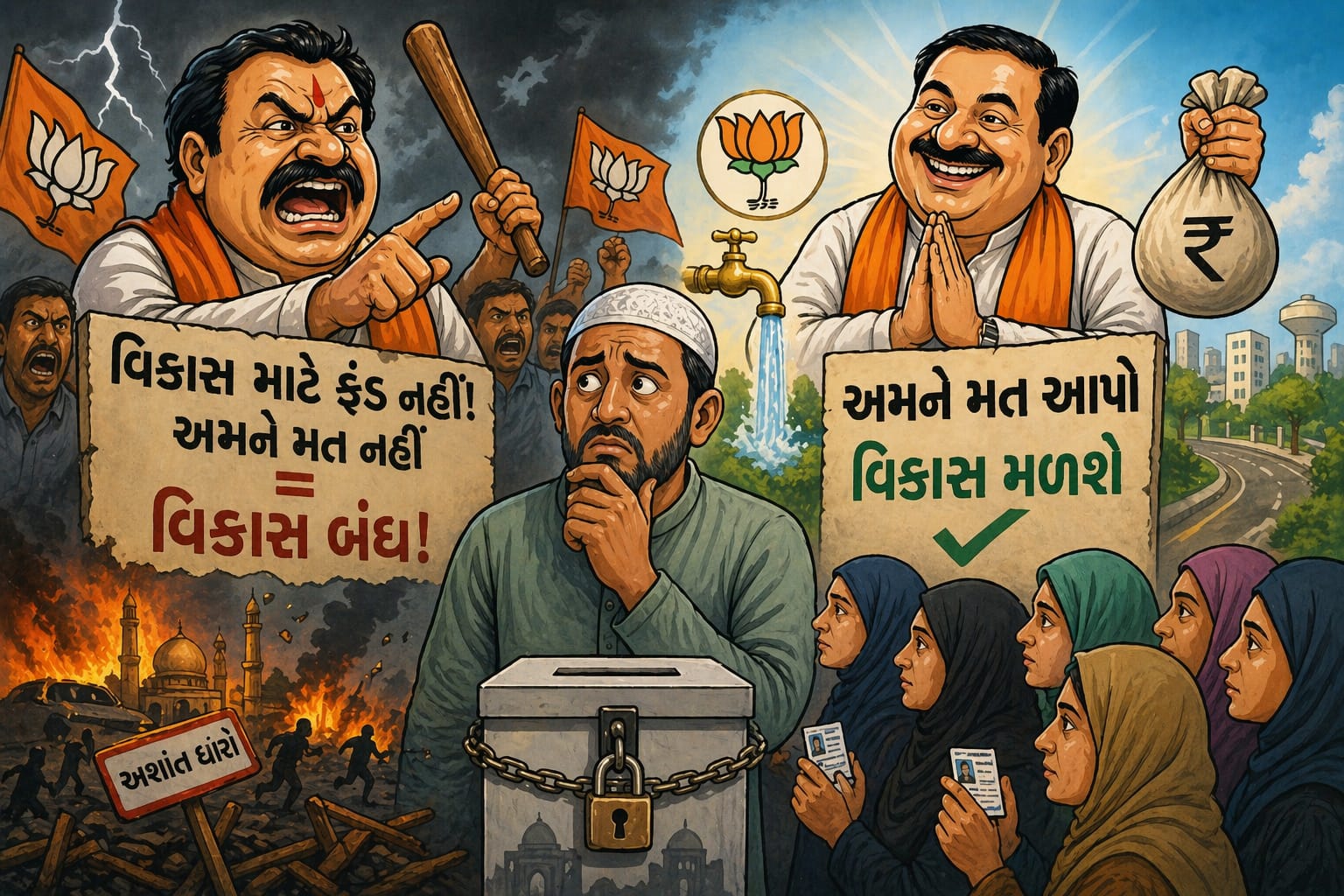 પ્રચારમાં અંતિમ હથિયાર મ્યાનમાંથી બહાર નીકળ્યા