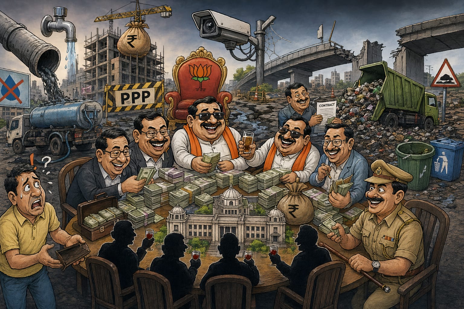 30 વર્ષનાં ભાજપનાં શાસનમાં પાલિકામાં રેકોર્ડ બ્રેક સહિયારો ભ્રષ્ટાચાર