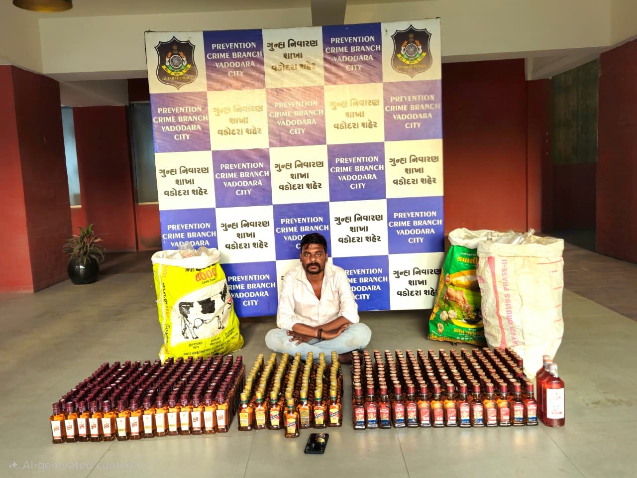 પીસીબી દ્વારા અલગ વિસ્તારોમાં પ્રોહિબીશનના બે મોટા કેસનો પર્દાફાશ