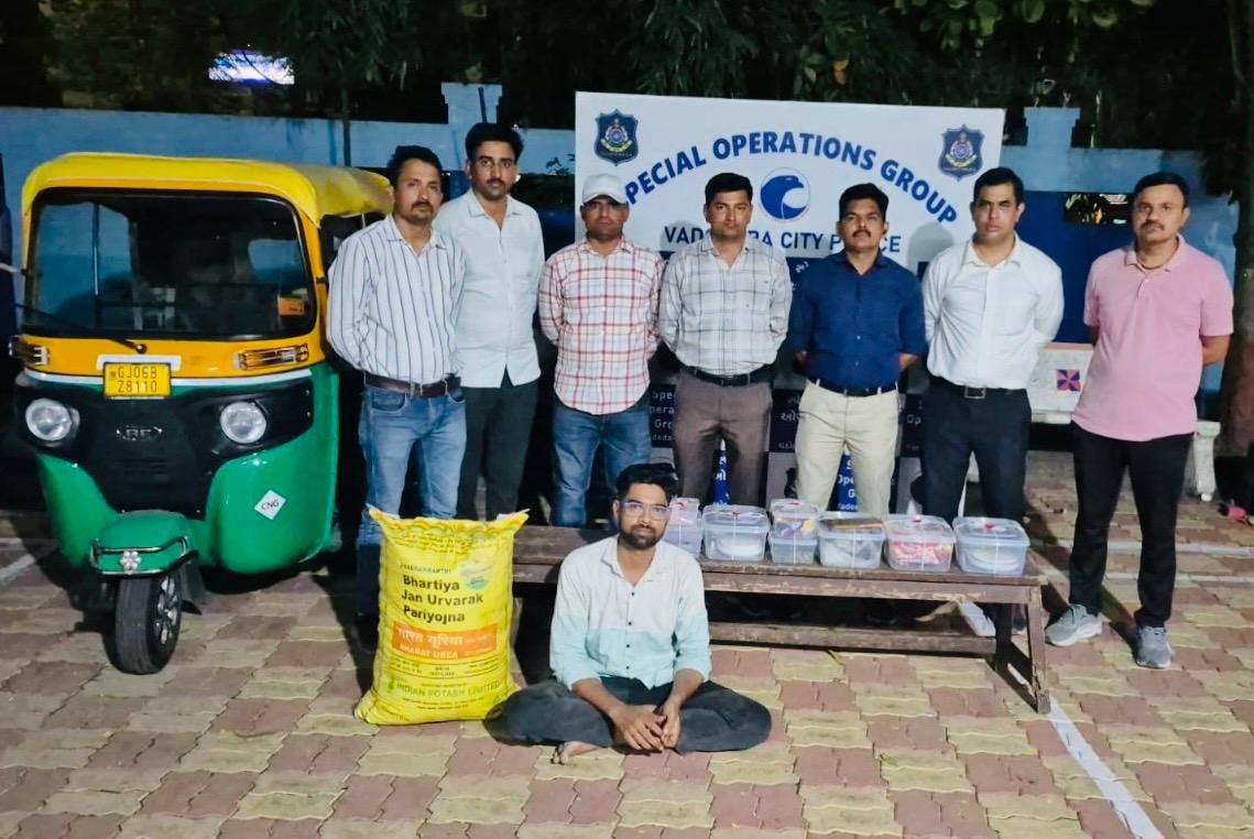એકતાનગરમાંથી ૧૦ કિલો ગાંજા સાથે એક આરોપી ઝડપાયો