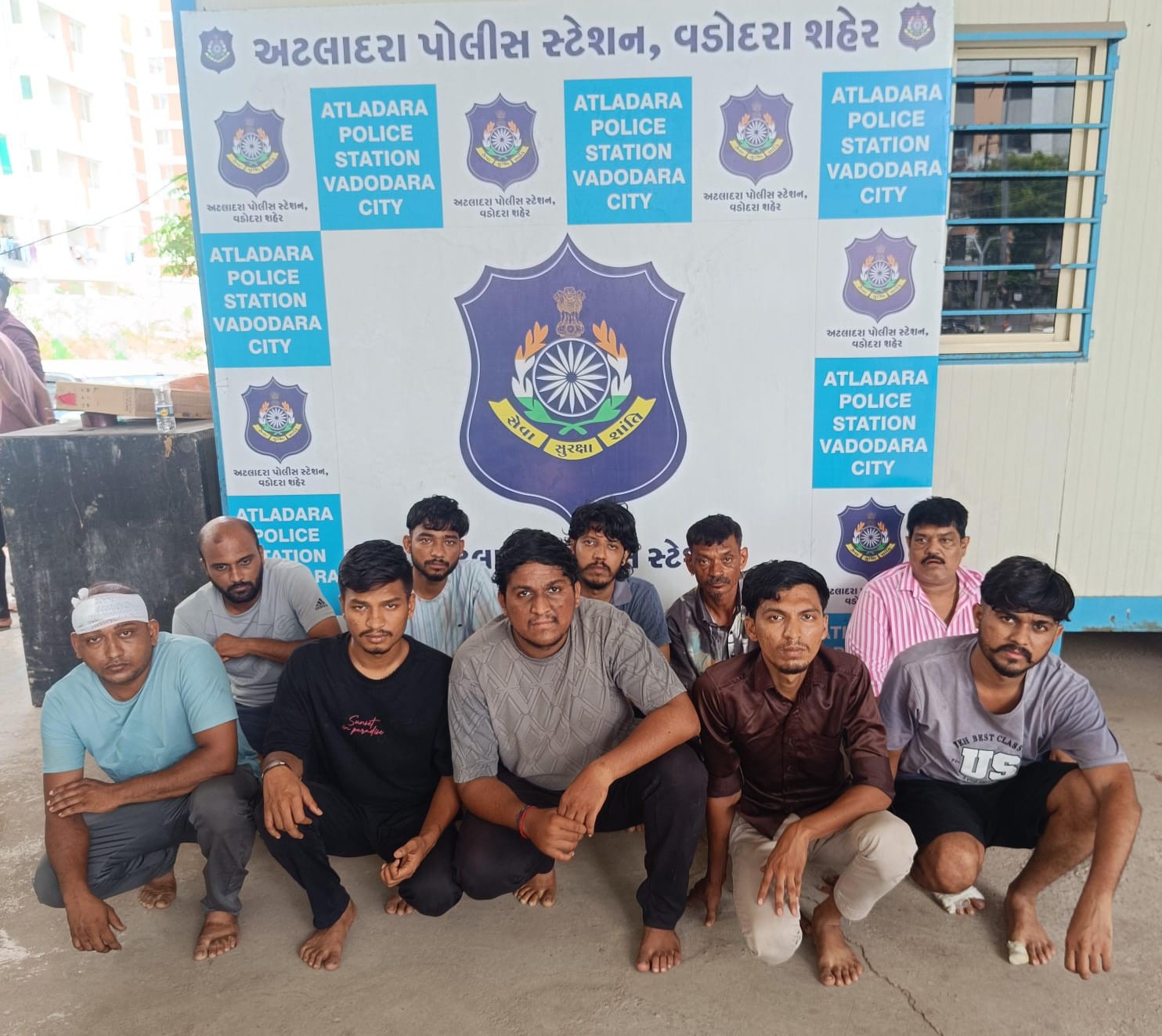 અટલાદરા મારામારી કેસમાં પોલીસની તાત્કાલિક કાર્યવાહી  ૧૧ આરોપીઓ ઝડપાયા
