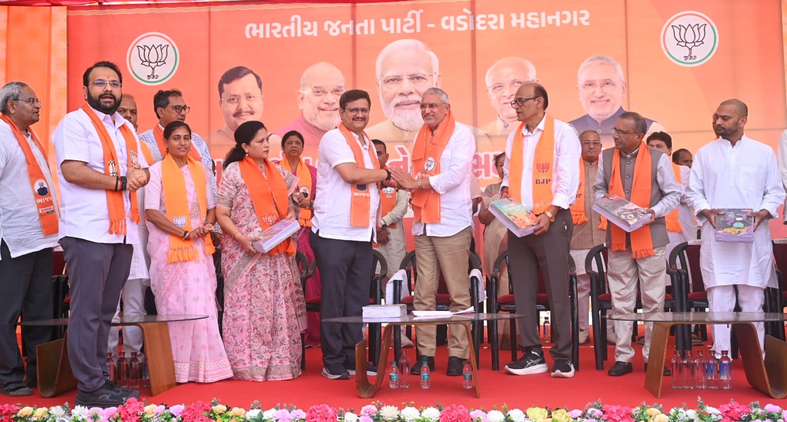 ભાજપાના ઉમેદવાર સતિષભાઈ પટેલના ચૂંટણી કાર્યાલયનો શુભારંભ