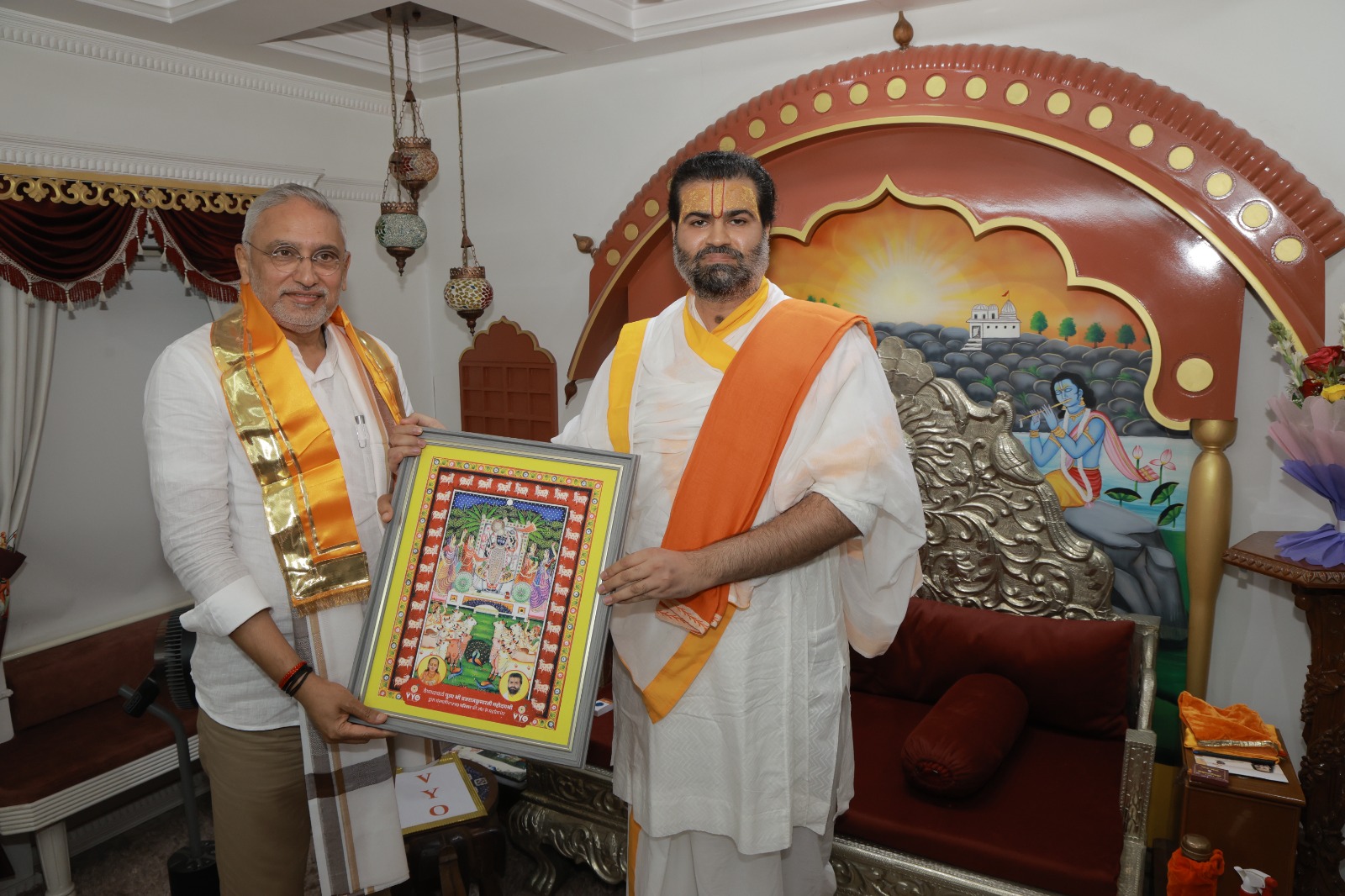 પ્રદેશ ભાજપના અધ્યક્ષ જગદીશભાઈ વિશ્વકર્માની વ્રજધામ સંકુલ ખાતે શુભ મુલાકાત