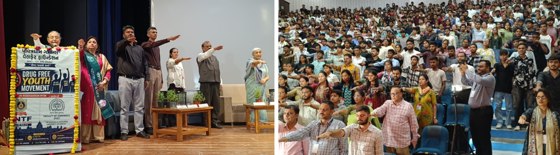 ‘નશા મુક્ત યુવા ફોર વિકસિત ભારત’ અભિયાન અંતર્ગત ‘મિશન સ્પંદન’ હેઠળ વ્યસનમુક્તિનો સંકલ્પ કાર્યક્રમ યોજાયો