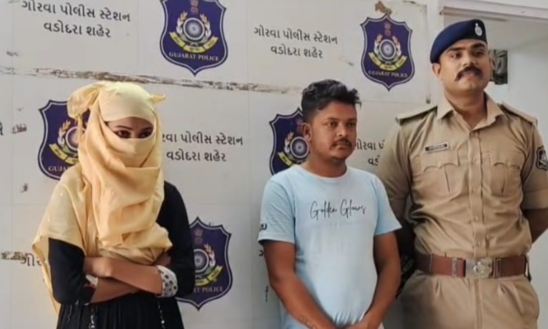 મોટા પપ્પાના ઘરે ચોરી કરનાર મહિલા અને તેનો પ્રેમી ઝડપાયા
