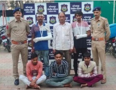 શાકભાજીના વેપારીઓ વચ્ચે થયેલ મારા-મારી બાબતે આરોપીઓને પકડી પાડ્યા