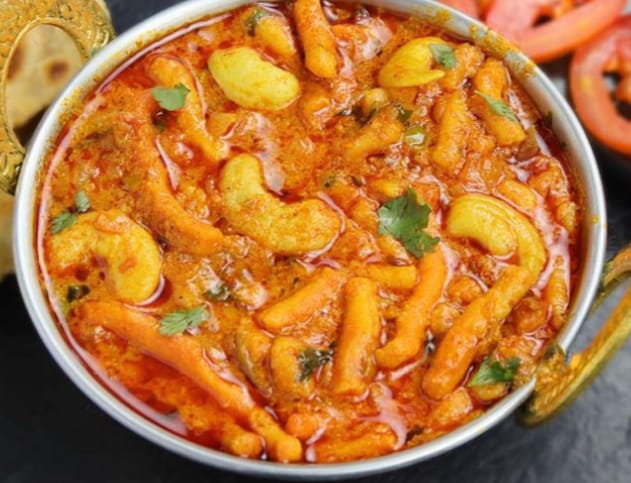 અવનવી વાનગી : કાજુ ગાંઠિયાનું શાક બનાવવાની રીત