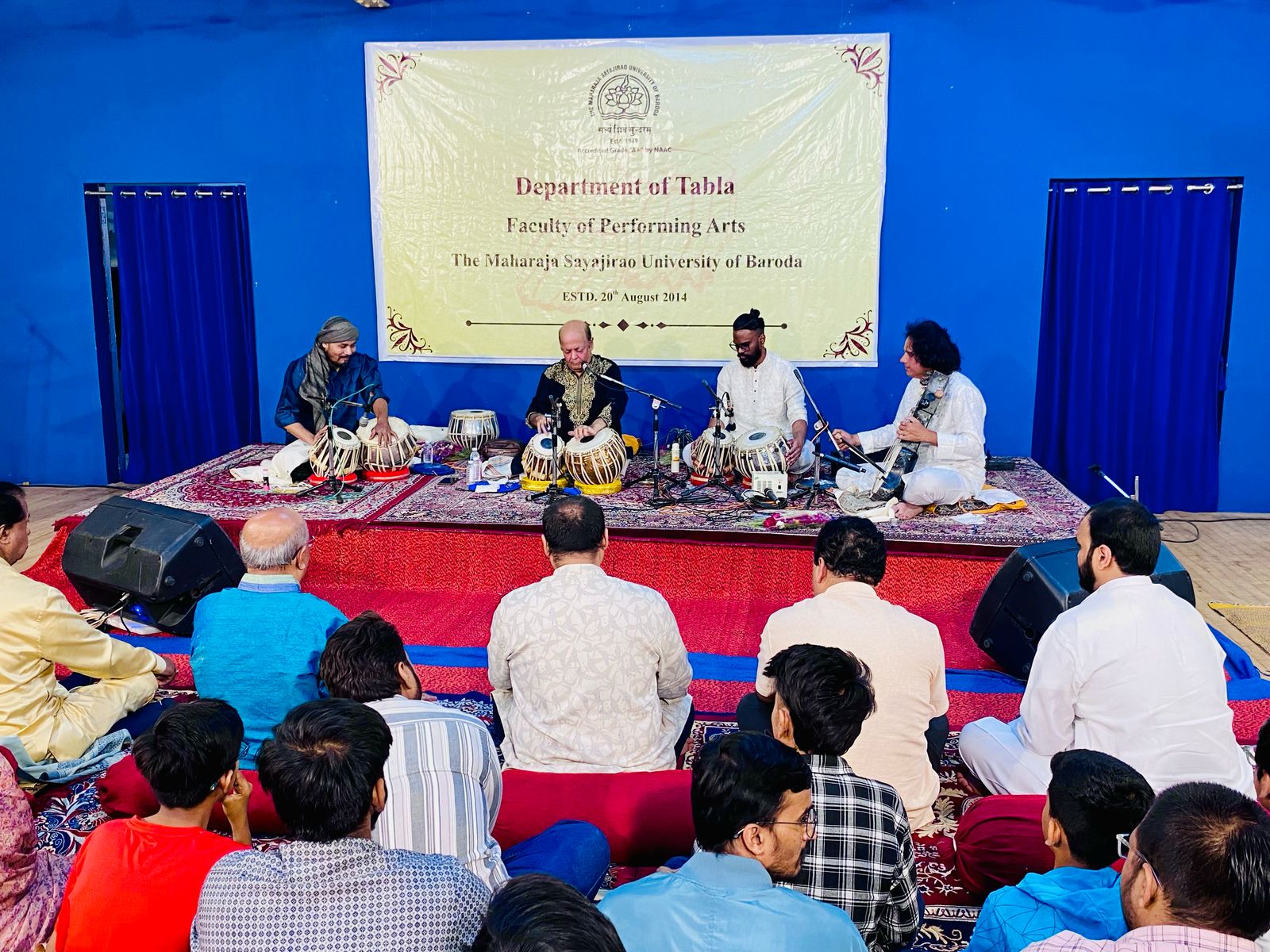 ફરુખાબાદ ઘરાનાના ખલીફા અને પ્રસિદ્ધ તબલા વાદક ઉસ્તાદ સાબીર ખાન દ્વારા તબલા વાદન તથા વ્યાખ્યાન.